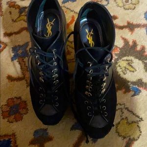 YSL boot heels
